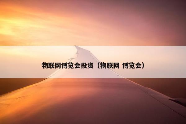 物联网博览会投资(物联网 博览会) 物联网博览会投资(物联网 博览会)