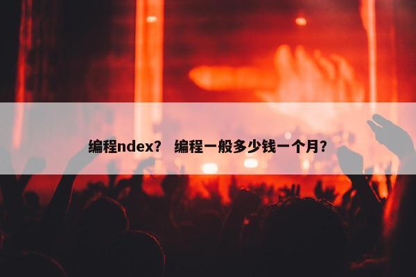 编程ndex？ 编程一般多少钱一个月？