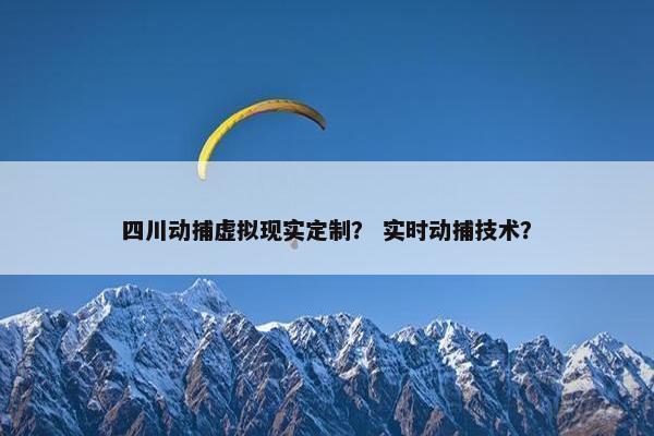 四川动捕虚拟现实定制？ 实时动捕技术？