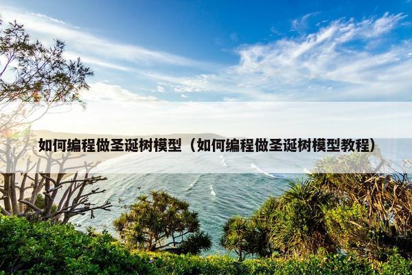 如何编程做圣诞树模型（如何编程做圣诞树模型教程）