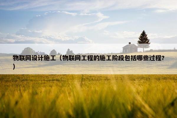 物联网设计施工（物联网工程的施工阶段包括哪些过程?）