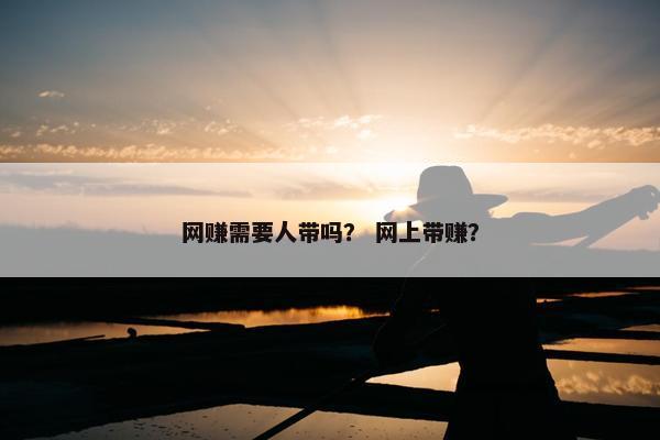 网赚需要人带吗？ 网上带赚？
