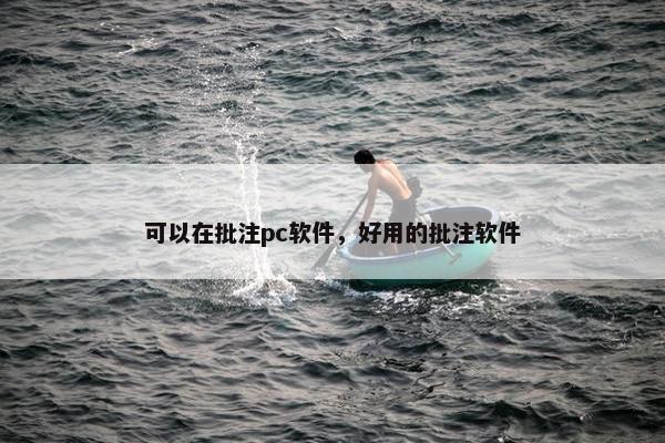 可以在批注pc软件，好用的批注软件