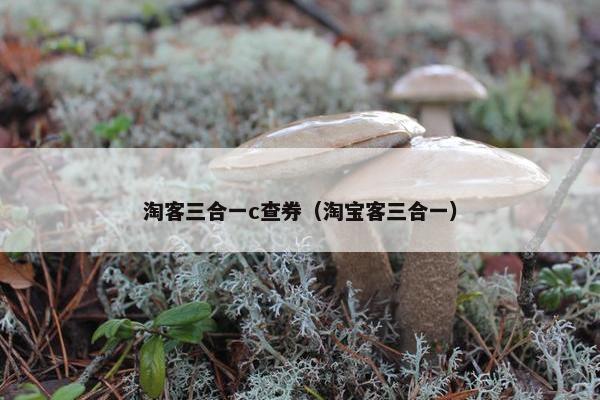 淘客三合一c查券（淘宝客三合一）