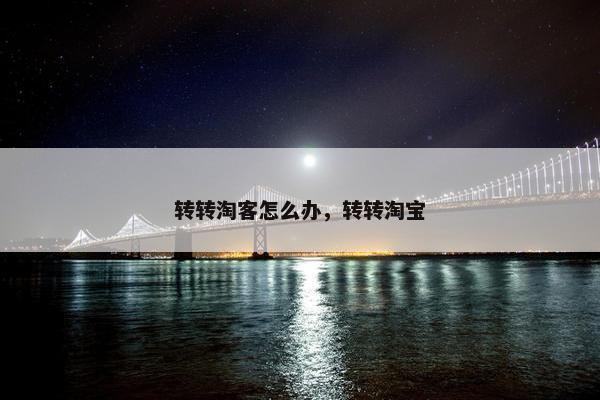 转转淘客怎么办，转转淘宝