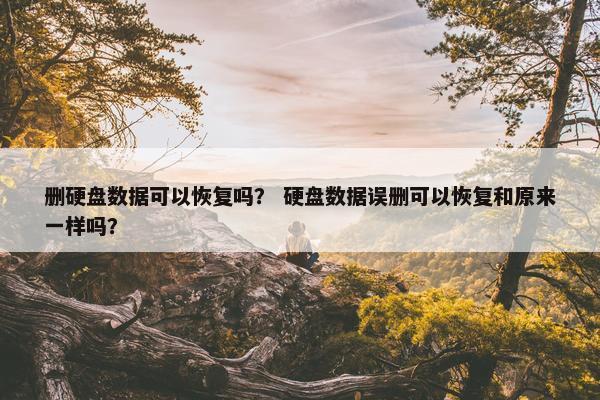 删硬盘数据可以恢复吗？ 硬盘数据误删可以恢复和原来一样吗？