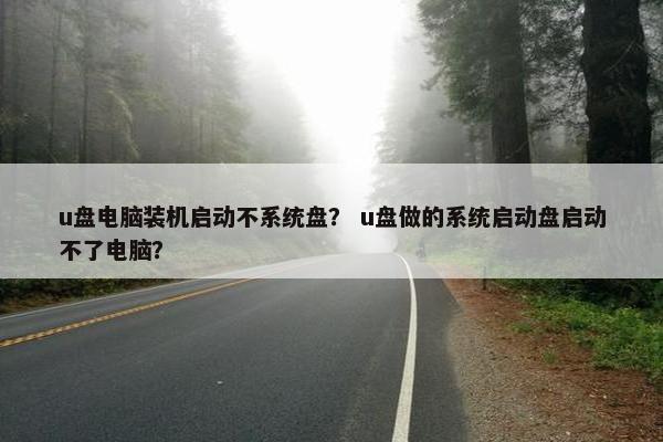 u盘电脑装机启动不系统盘？ u盘做的系统启动盘启动不了电脑？