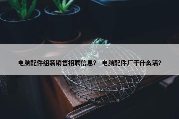 电脑配件组装销售招聘信息？ 电脑配件厂干什么活？