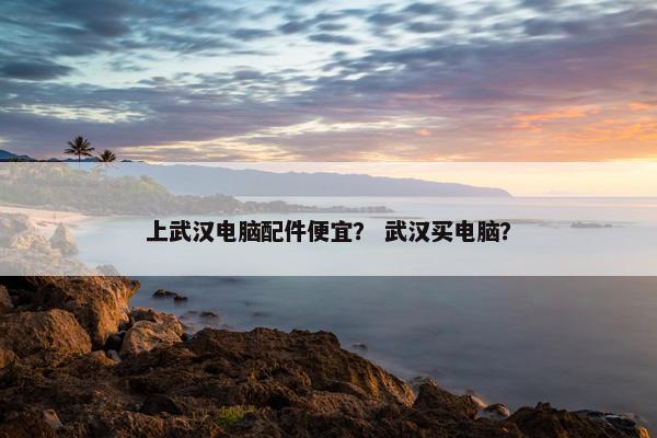 上武汉电脑配件便宜？ 武汉买电脑？