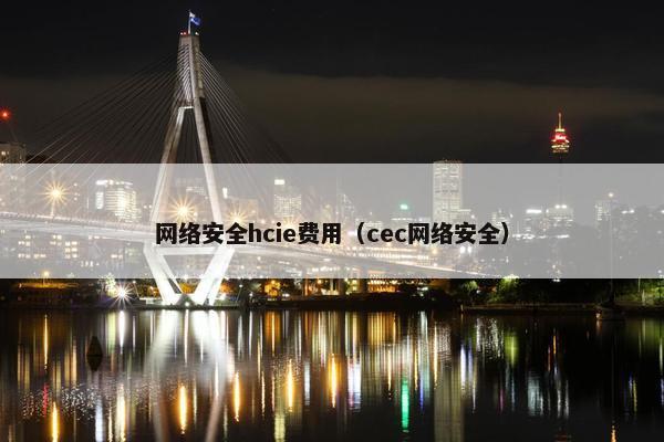 网络安全hcie费用（cec网络安全）