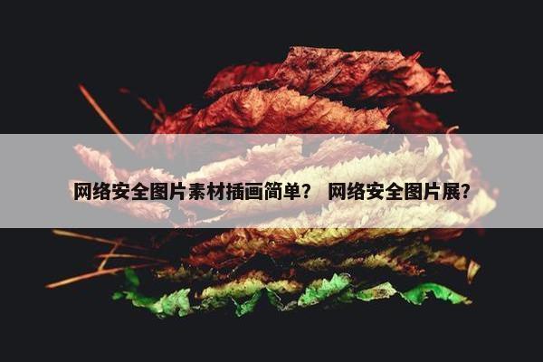 网络安全图片素材插画简单？ 网络安全图片展？