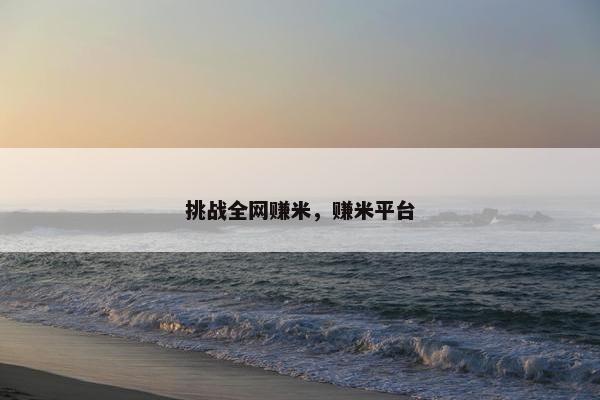 挑战全网赚米，赚米平台