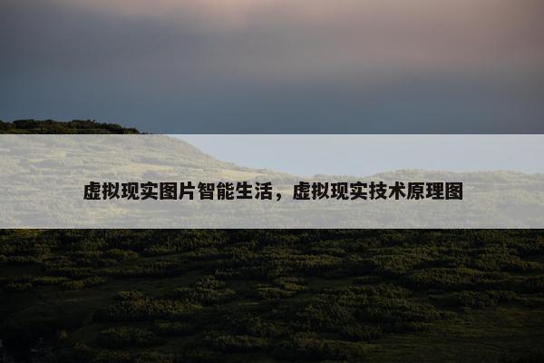 虚拟现实图片智能生活，虚拟现实技术原理图