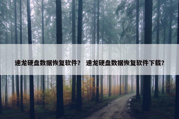 速龙硬盘数据恢复软件? 速龙硬盘数据恢复软件下载? 速龙硬盘数据恢复软件? 速龙硬盘数据恢复软件下载?