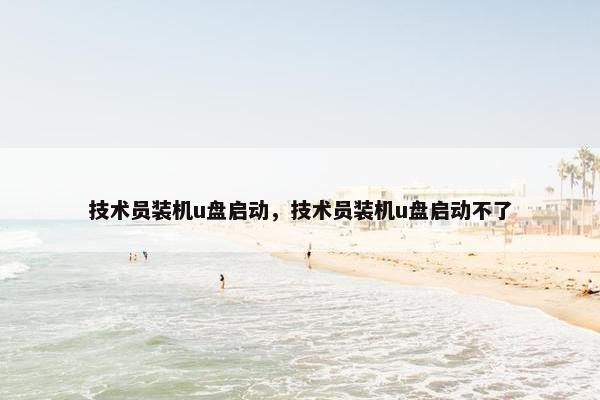 技术员装机u盘启动，技术员装机u盘启动不了