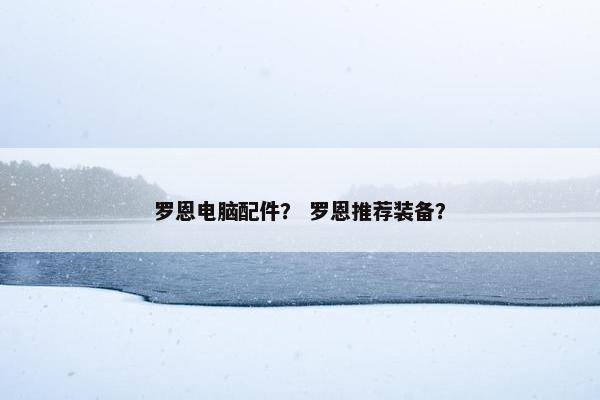 罗恩电脑配件？ 罗恩推荐装备？