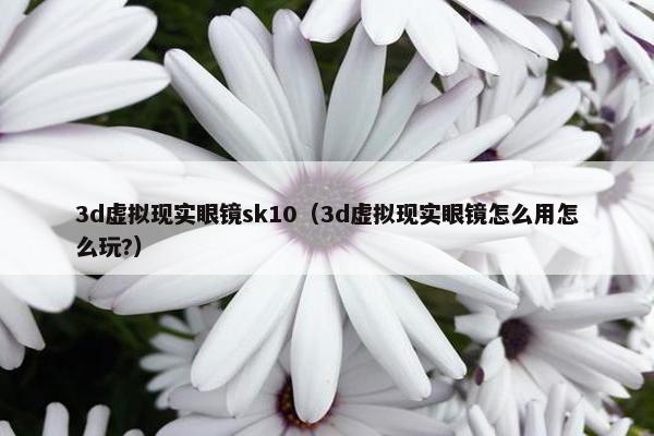 3d虚拟现实眼镜sk10（3d虚拟现实眼镜怎么用怎么玩?）