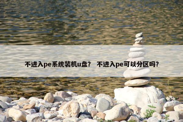 不进入pe系统装机u盘？ 不进入pe可以分区吗？