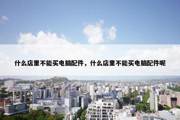 什么店里不能买电脑配件，什么店里不能买电脑配件呢