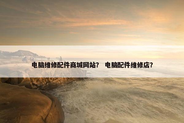 电脑维修配件商城网站？ 电脑配件维修店？