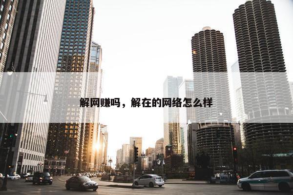 解网赚吗,解在的网络怎么样