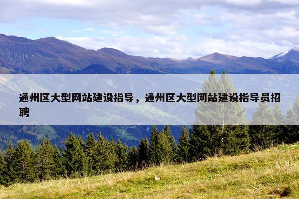 通州区大型网站建设指导,通州区大型网站建设指导员招聘 通州区大型网站建设指导,通州区大型网站建设指导员招聘