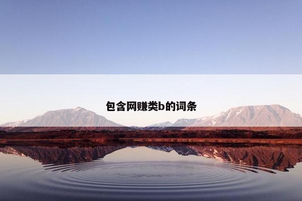 包含网赚类b的词条
