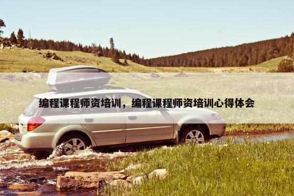 编程课程师资培训,编程课程师资培训心得体会