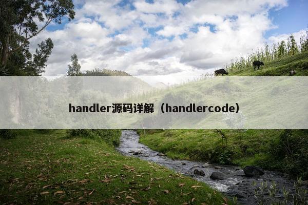 handler源码详解（handlercode）