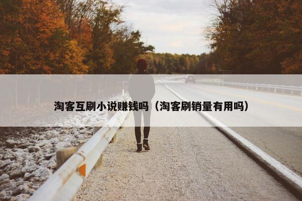 淘客互刷小说赚钱吗（淘客刷销量有用吗）