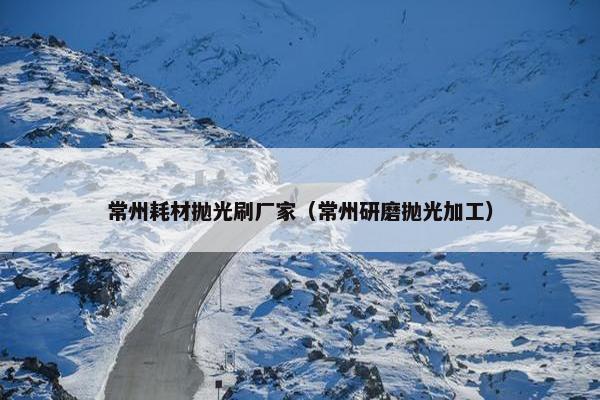 常州耗材抛光刷厂家（常州研磨抛光加工）