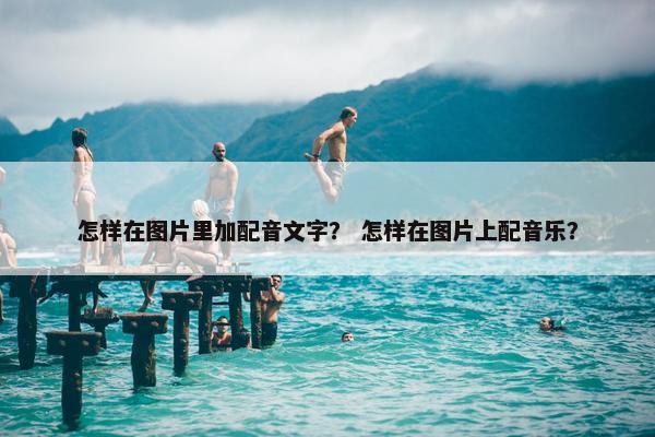 怎样在图片里加配音文字？ 怎样在图片上配音乐？