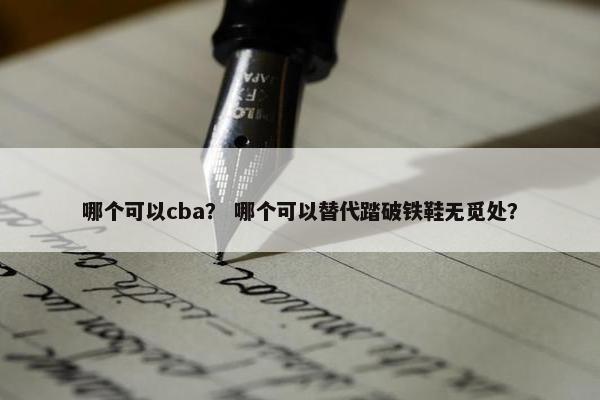 哪个可以cba？ 哪个可以替代踏破铁鞋无觅处？