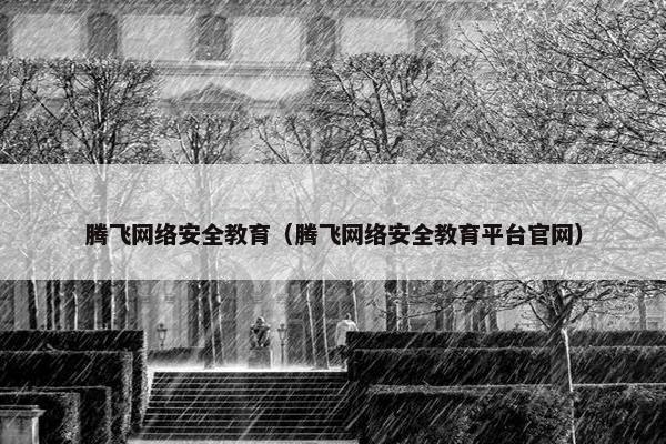 腾飞网络安全教育（腾飞网络安全教育平台官网）