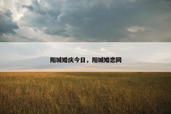阳城婚庆今日，阳城婚恋网