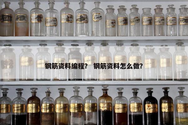 钢筋资料编程？ 钢筋资料怎么做？