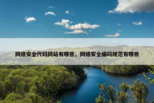 网络安全代码网站有哪些，网络安全编码规范有哪些