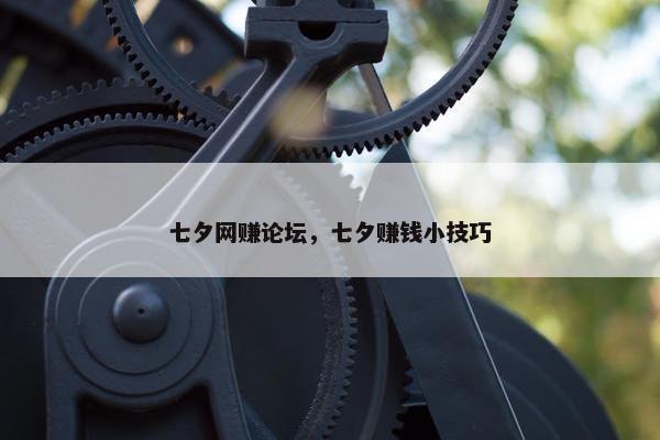 七夕网赚论坛，七夕赚钱小技巧