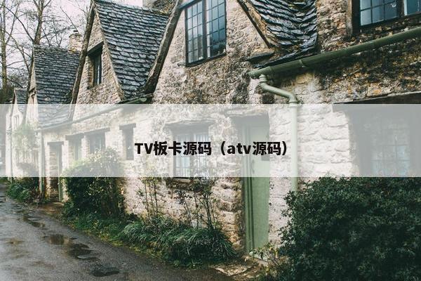 TV板卡源码(atv源码) TV板卡源码(atv源码)